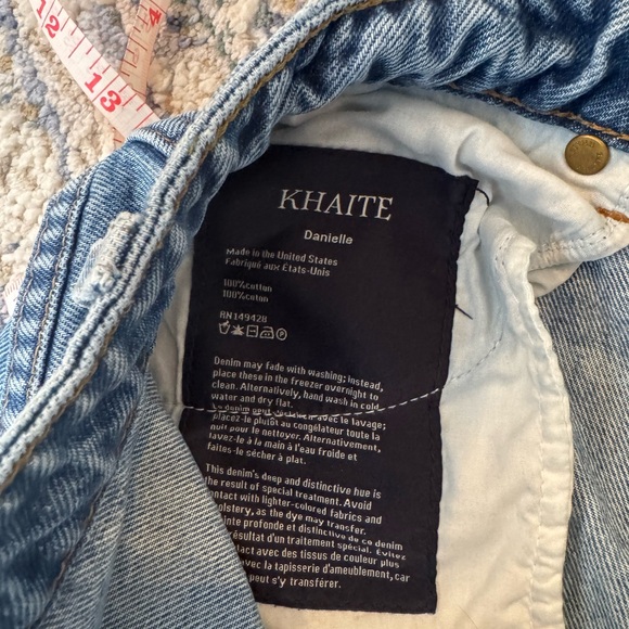 Khaite “Danielle” Jeans | Size 28 | 100% Cotton | Raw/Cut Hem | $620 Retail - Picture 5 of 8